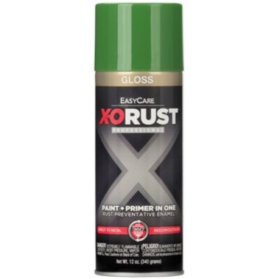 X-O Rust XOP7-AER 12 oz Can of EasyCare Gloss Medium Green Spray Paint