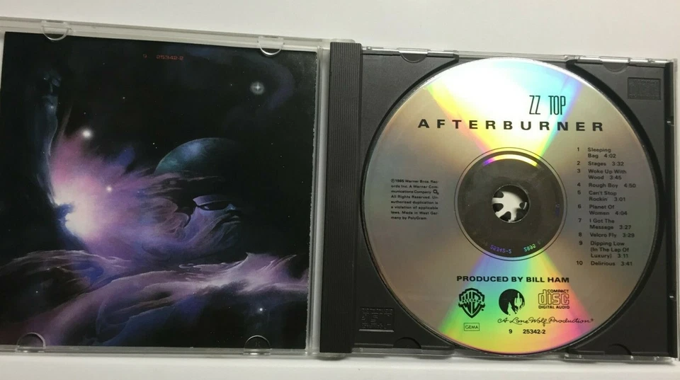 ZZ Top ‎– Afterburner (CD,1985,Warner,1st Ed) 9 25342-2,RARE GERMANY PRESS - Image 2 of 4