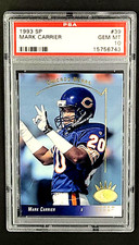 1993 UD Upper Deck SP #39 Mark Carrier Chicago Bears PSA 10 Gem Mint POP 8