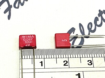 Wima MKS2 0.47uF 63V Milspec 5% Tol. Polyester Film Capacitor 10 - Foto 9