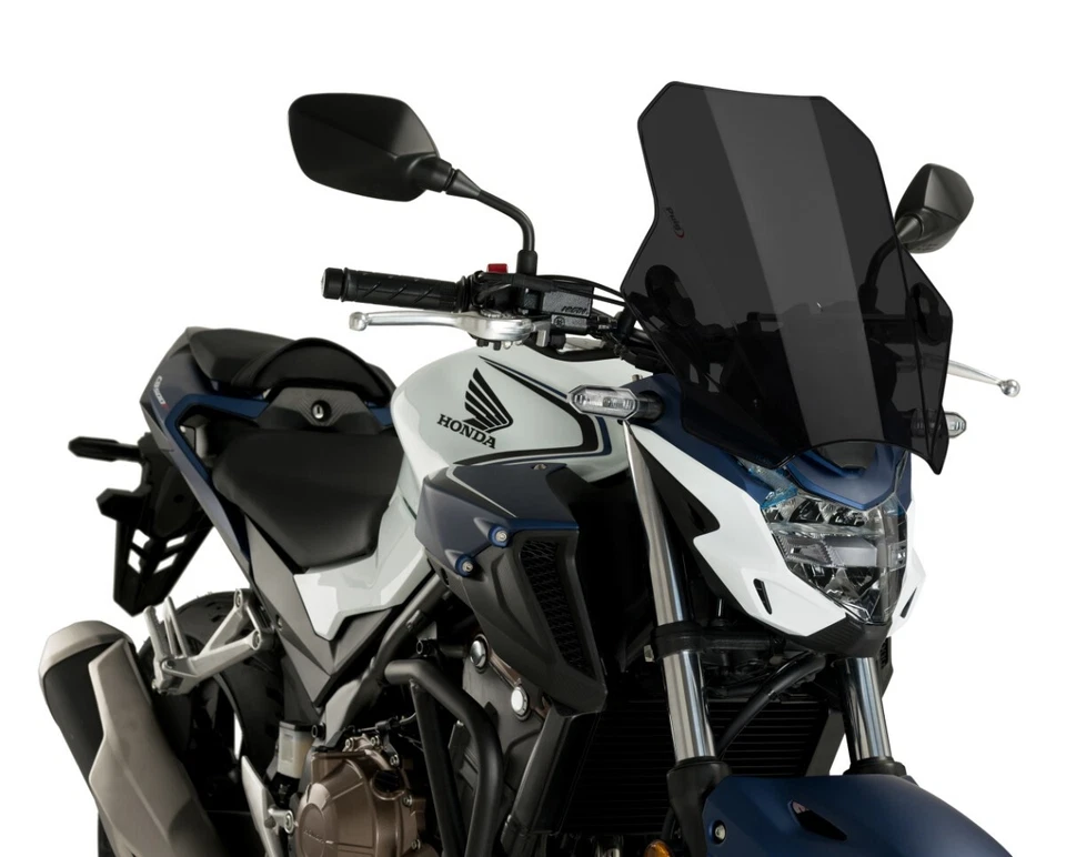 Pare-brise Puig Bat Universelle Saute Vent Bulle fumé foncé - Photo 4/4