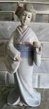 Vintage Japanese Geisha Girl Figurine KPM Porcelain Statue