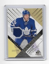 2016-17 UPPER DECK SP GAME USED BRENDAN LEIPSIC AUTHENTIC ROOKIES JERSEY 152/399