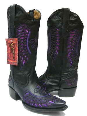 purple cowgirl boots womens