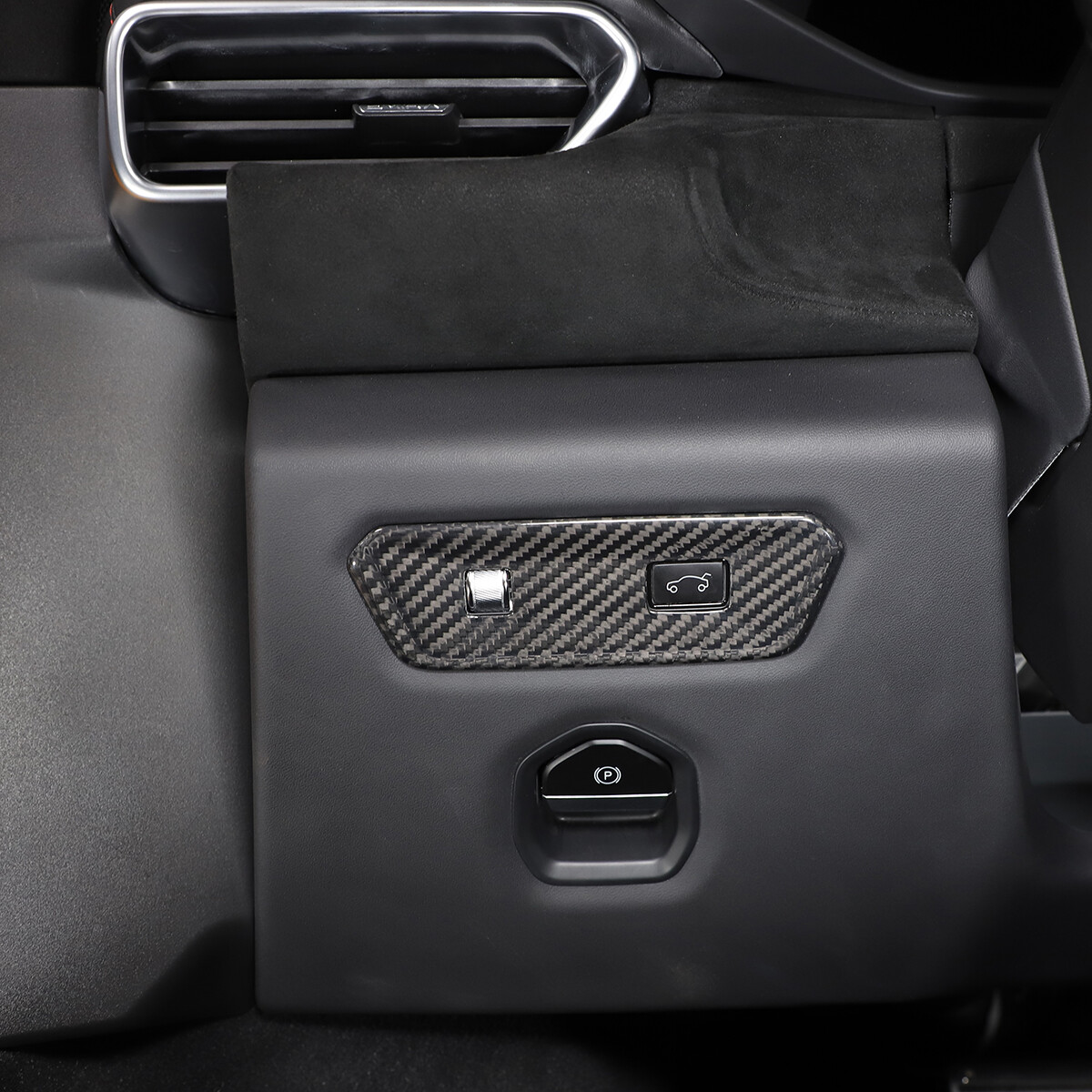 Real Carbon fiber Door Tailgate Switch Button Cover Trim For Lotus EMIRA 2021-25