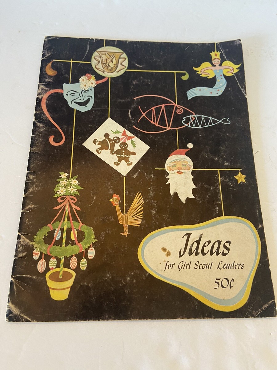 Ideas for Girl Scout Leaders 1959 craft pattern book classroom - Main Image