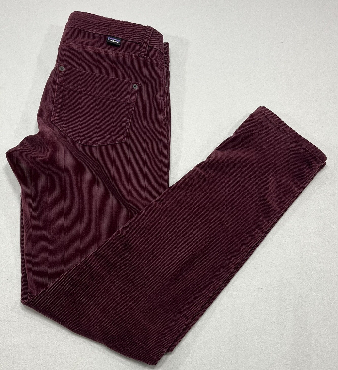 Patagonia Corduroy Pants Womens 30 (33x32) Maroon Burgundy Organic Cotton