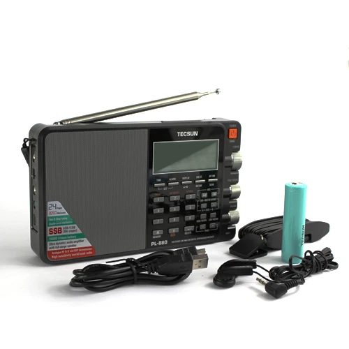 Tecsun PL880 Portable Digital PLL Dual Conversion AM/FM/SW/LW/SSB DSP Radio - image 4 of 4