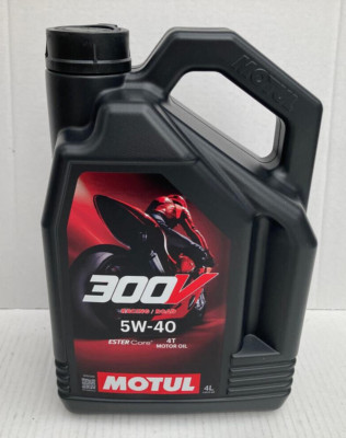 13,50 /l Motul 300V 4T Road Racing 5W-40 4 L  Premium 4-taktmotoröl mit Ester 