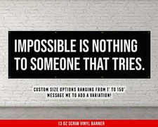 Motivational Fitness Banner - Home Gym Wall Art