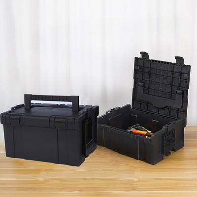 16 in Hardware Toolbox Plastic Suitcase Electric Drill Storage Box Car Tool Case