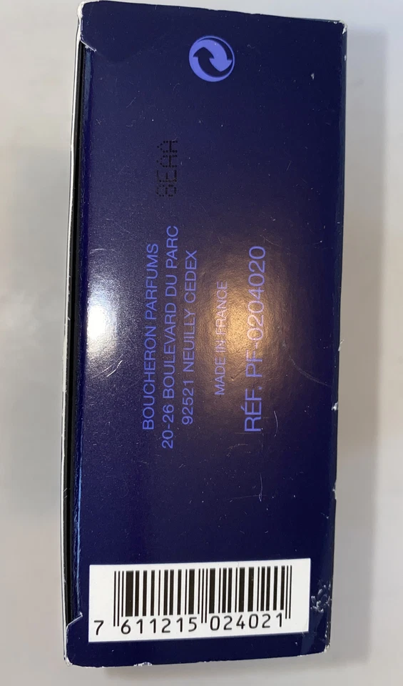 BOUCHERON " POUR HOMME" loción para después del afeitado 2,5 FL OZ 75 ml celofán sellado Foto 4 de 4