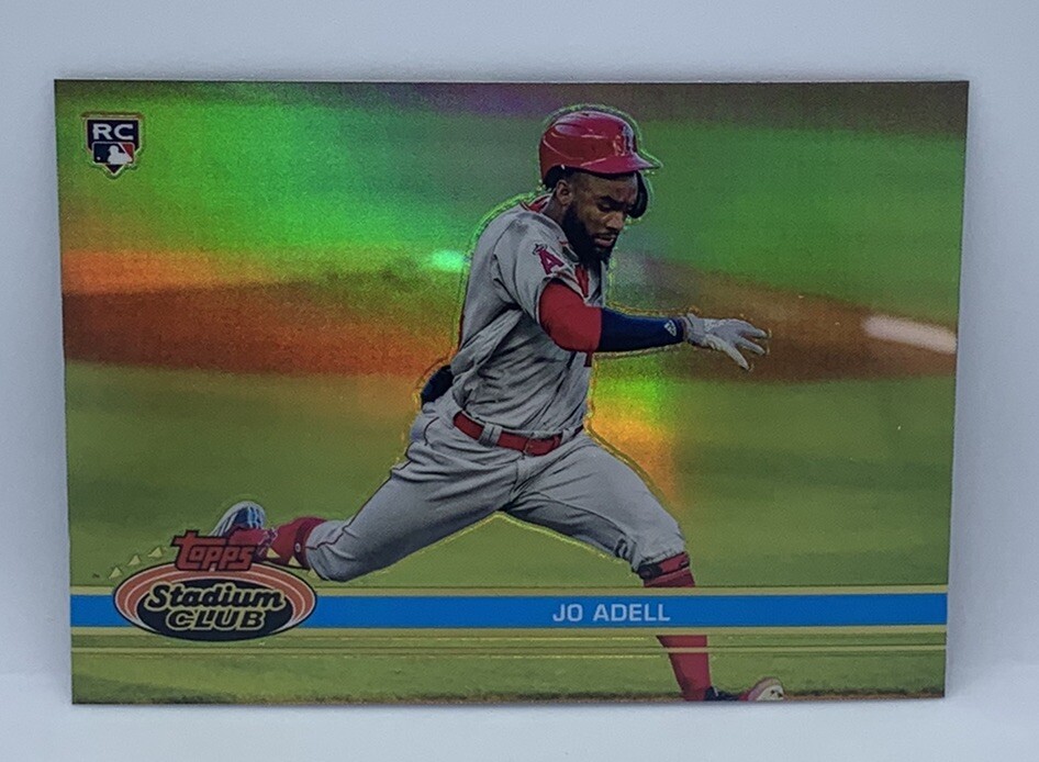 2021 Topps Stadium Club Chrome Jo Adell Angels 1991 Variation RC Refractor