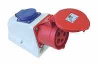 CEE Wandsteckdose Combo 16A 400V IP44 PCE 9215-6