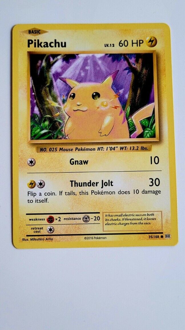 Rare shiny Pokémon Pikachu 2016 35/108