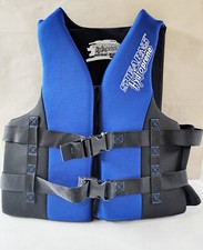 Stearns Hydroprene 5412 Life Vest Blue Type III PFD Adult S/M Vest 32-40  