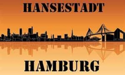 U24 Hamburg Skyline Flagge – 90x150 Cm, Aus 100% Polyester, Wetterfest | Mit Ösen Zum Hissen
