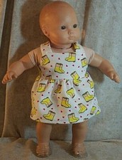 Doll Clothes Baby Made2Fit American Girl 15" Bitty Jumper Rain Boots 2pc Yellow