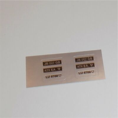 Licence Plates sticker Corgi//Dinky U.S