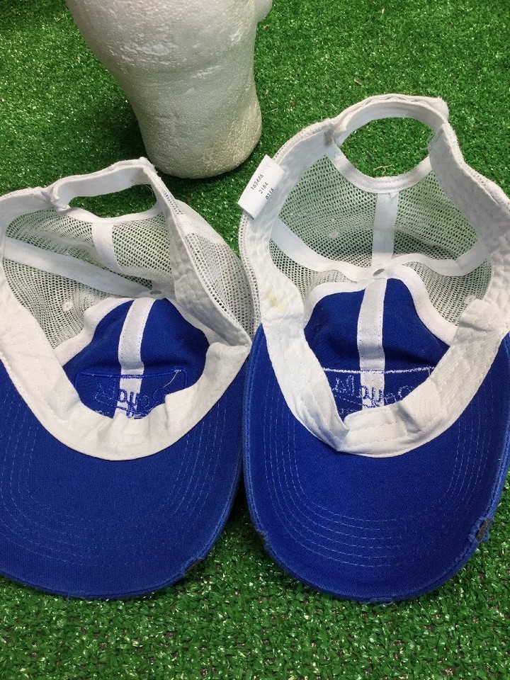 2 Distressed Kansas City Royals Baseball strapback HAT CAP fast free