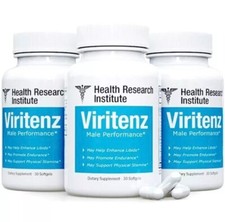 Viritenz - 3 Bottles - 100 Natural - Male performance