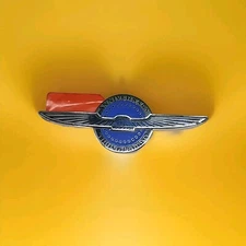 Ford Thunderbird SC 1990 35th Anniversary Chrome Fender Badge Emblem Blue Silver