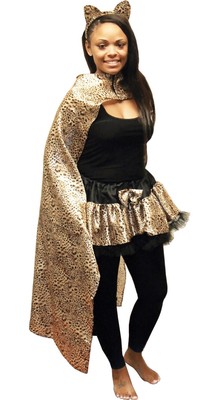 Womens Ladies Wild Cat Leopard Print 