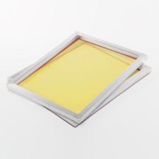 2x 100T Cornice Setaccio 78x61cm A2 + Telaio Alluminio per Grafico Serigrafia