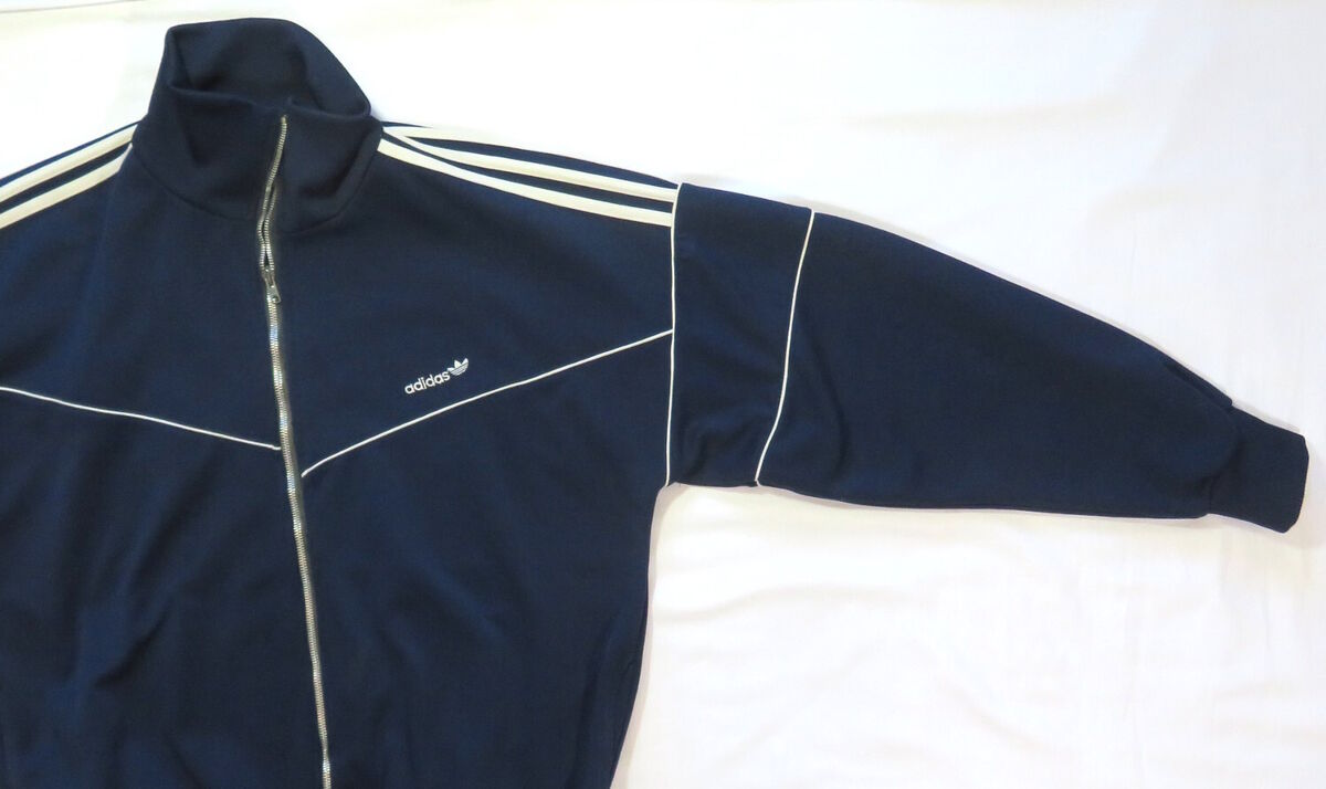 Adidas Vintage Track Jacket 1970's Athletic Sports France Or USA Made