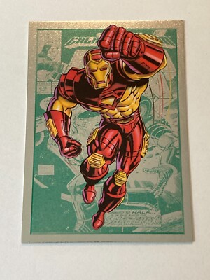 Iron Man 2014 Marvel Universe Emerald Parallel Card #30 Rare