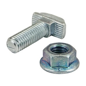 M8 45 Series Metal T-Slot Slide in T-Nut Silver Tone 12pcs