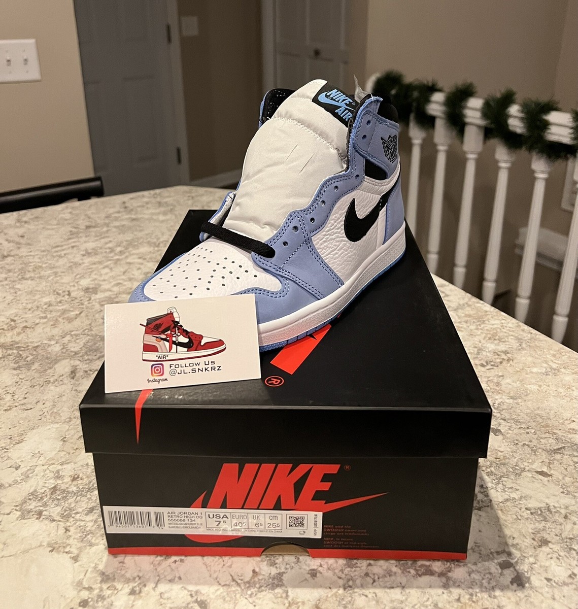 jordan 1 university blue size 7.5