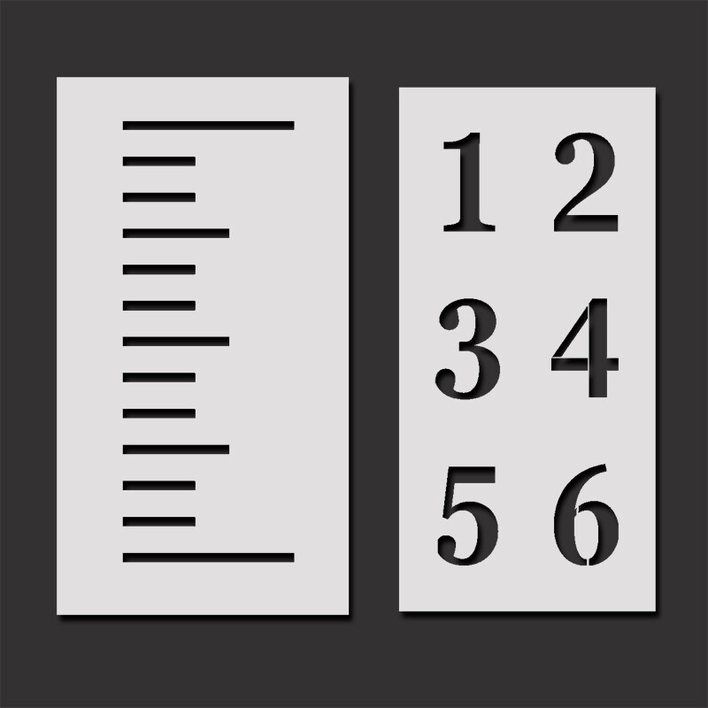 Height Growth Chart Stencil, Kids Wall Decor, Paint Signs and Decorate Walls | eBay diy-ruler-growth-chart-happiness-is-homemade