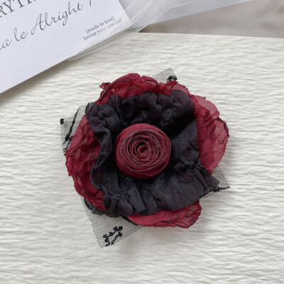 5x Semi-finished Flower Multi-layer Mesh Accessories Fabric Flower Cute DIY Hair