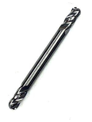 1/8'' 4 FLUTE DOUBLE END STUB SOLID CARBIDE BALL NOSE END MILL  OSG 424-1250-BN