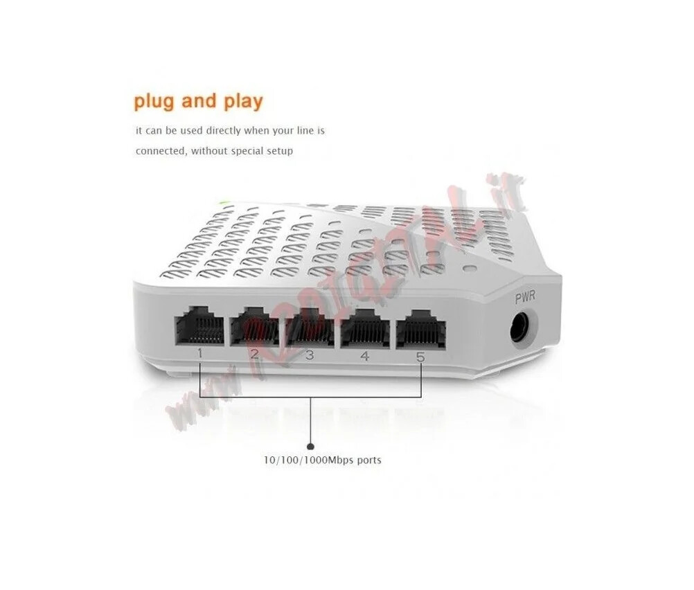 Aglow.it Tenda Hub Switch 5 porte 1Gbps SG50, 10/100/1000 ETHERNET SDOPPIATORE G