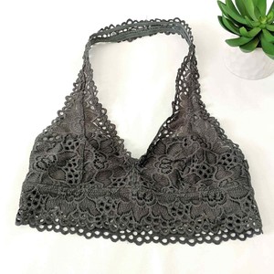 Aerie Bralette de Encaje Tamaño mediano Verde Halter Lencería Sexy Lounge  Confort De Ojal | eBay