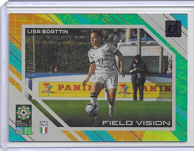 Lisa Boattin 2023 Donruss FIFA Frauen-WM Field Vision Blau /99