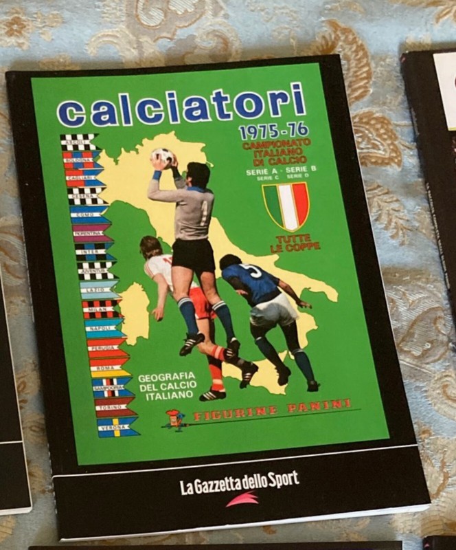 Gazzetta soccer calciatori serie A ristampa  Panini figurine completa 1975-66