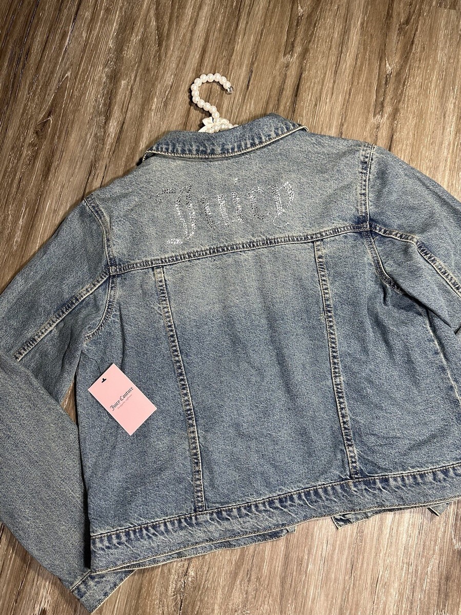 Juicy Couture Denim Trucker Jacket Women's X-Large NWT