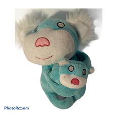 💕 MGA Entertainment Hug Wallas Koala Bear Blue & Baby White Shaggy Plush EUC D7
