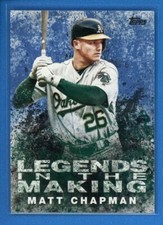 2018 Topps Update Series Legends in the Making BLUE #LITM-6 Matt Chapman