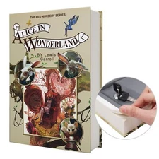 Real Paper Transfer Book Safe Hollow with Secret Hidden Compartment Key Lock ...