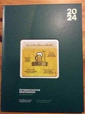 Jahrbuch 2024 mit Bierdeckel- Briefmarke sons...