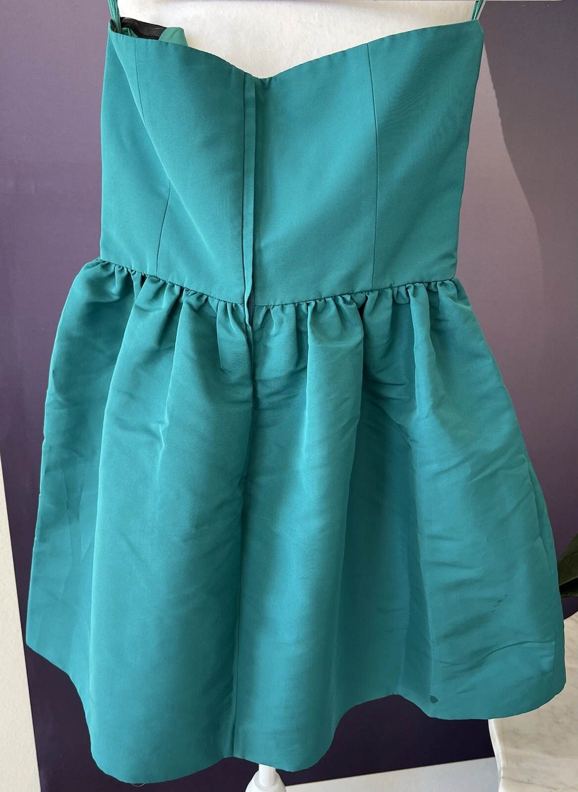 Abito Valentino rosso verde fiocco S