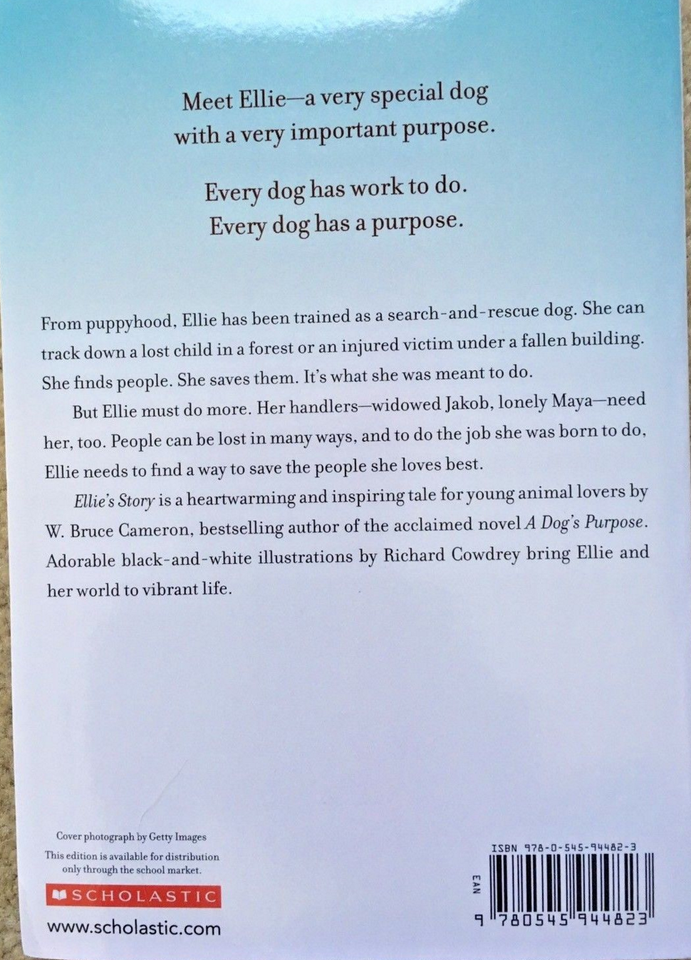 Ellie's Story by W. Bruce Cameron NEW Paperback A Dog's Purpose Novel ...