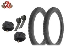 ALTA BICYCLE 20 x 2.125 BLACKWALL S-2 TIRES ROUGH KNOBBY 6PC SET HEAVYDUTY TUBES