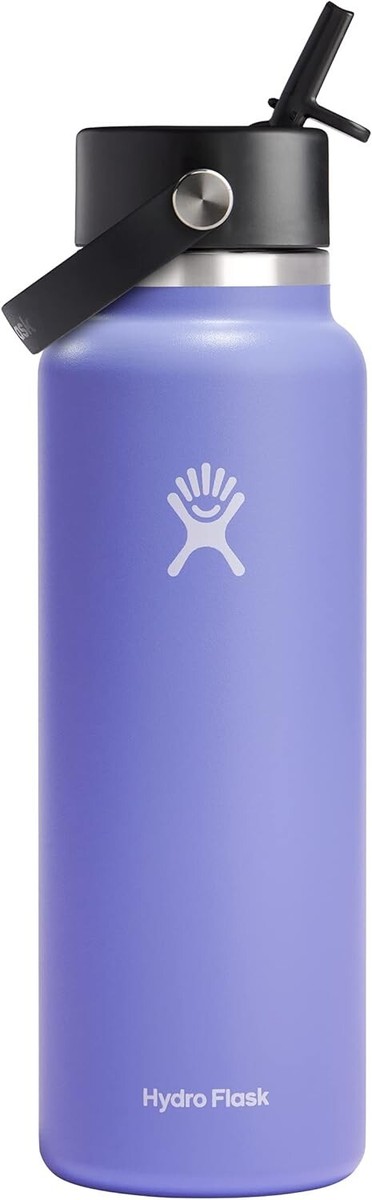 Hydro Flask Wide Mouth w/ Flex Straw Cap (Lupine) NEW SHIPS  TODAY