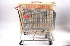 NOS Dreamkeeper Mini Shopping Grocery Cart Toy Red Handle With Seat