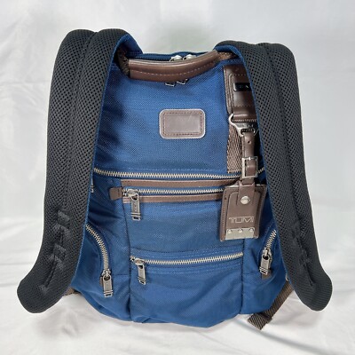 TUMI 22681BTH ALPHA BRAVO Knox backpack BLUE Good Condition TUMI 22681BTH ALPHA BRAVO Knox backpack BLUE Good Condition
